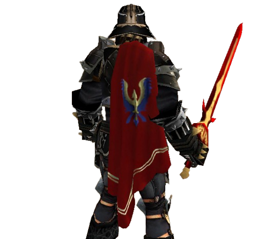 Red Half Cape 